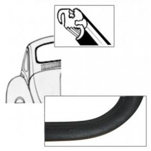 Uszczelka szyby tylnej pod klin plastik T1 Mexico