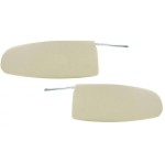 Daszki przeciwsłoneczne białe TQ T1 59-64 2szt.