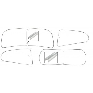 Zestaw klinów uszczelek szyb aluminiowy T1 64-71