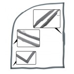 Uszczelka drzwi lewa TQ T1 66-