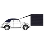 Poszycie dachu cabrio granatowe płótno T1 62-67