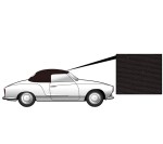 Poszycie dachu cabrio brązowe płótno T14 59-67