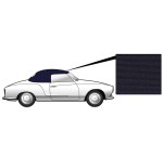 Poszycie dachu cabrio granatowe płótno T14 67-68