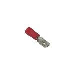 Złącze kablowe czerwone 6.3x0.8 mm płaskie