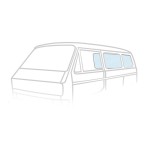 Szyba tylna podgrzewana bezbarwna T25/T3 79-92