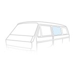 Szyba boczna środkowa/drzwi przes bezbarwna T25/T3