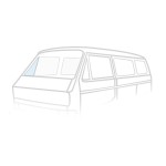 Szyba trójkątna uchylna prawa bezbarwna T25/T3