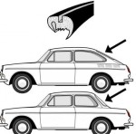 Uszczelka szyby tylnej Cal Look Notchback Typ3