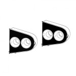 Prowadnica drzwi 2szt T1 Cabrio 59-, T14