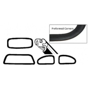 Zestaw uszczelek szyb pod klin plastik 4sz T1 1303