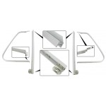 Rama szyby trójkątnej stałej aluminium 2szt T2