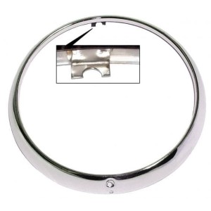 Ramka reflektora na 1 śrubę chrom USA T14 63-74