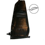 Płat podłogi z piramidką lewy (1 mm) T1 08/72-