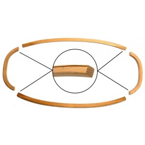 Belka dachu cabrio wokół tylnej szyby T1 62-74