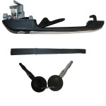 Klamka drzwi z kluczykami lewa czarna Golf