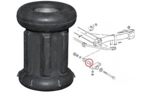 Tuleja mocowania tylnej belki Golf 74-84