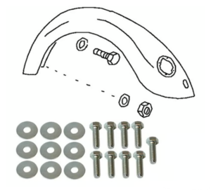 Zestaw śrub do montażu błotnika, ocynkowany T1