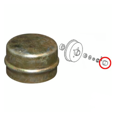 Dekielek na piastę koła tylnego Golf mk1, mk2