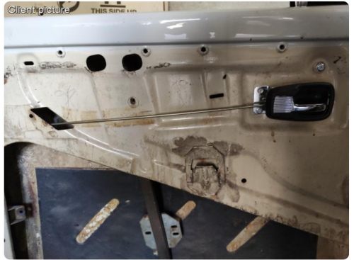 Drut mechanizmu zamka drzwi L/P  T1 66-72