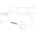 Reperaturka progu pod drzwi boczne T1B Pick-up