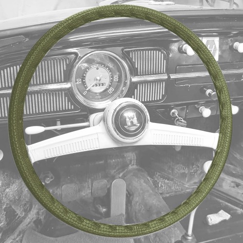 Pokrowiec na kierownicę zielony 40cm/15,5"