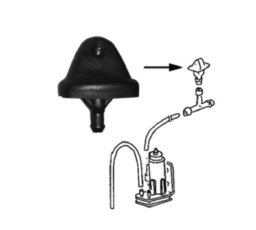 Spryskiwacz szyby dysza czarny T2 , T3, Golf mk1/2