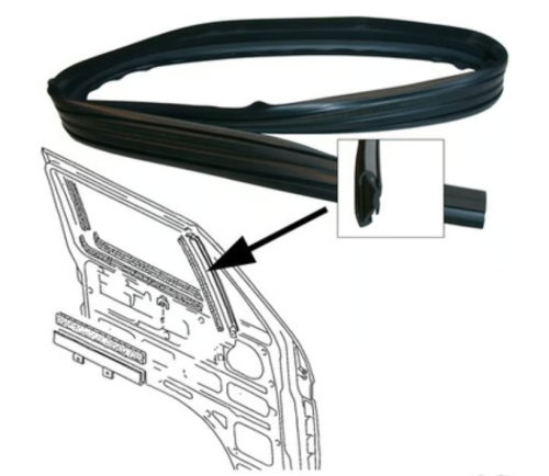 Prowadnica szyby pionowa 1szt T3 79-92 Golf 74-84