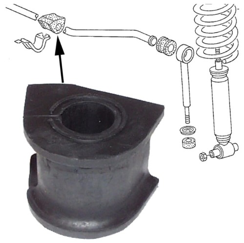 Guma obejmy stabilizatora 21mm 1szt. T3