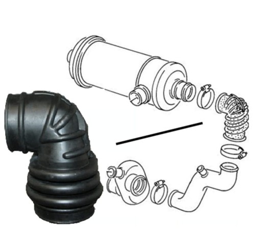 Kolanko przewód filtra powietrza guma T3 1.6 TD