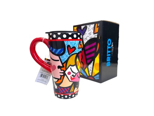 Man Kissing Woman Lovo Romero Britto Kubek