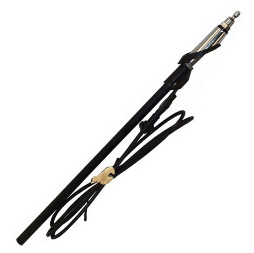 Antena skośna z chromowaną stopką 97cm T1 66-,  T2