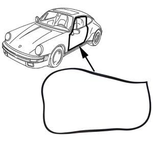 Uszczelka drzwi uniwersalna Porsche 911, 964, 912