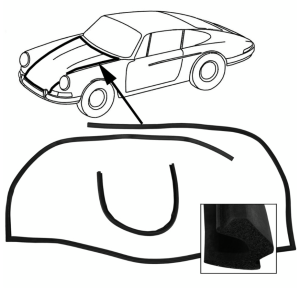 Uszczelka maski przedniej Porsche 911, 912