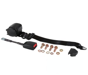 Pas bezpieczeństwa automatyczny czarny Porsche