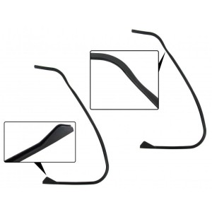 Uszczelka szyba trójkątna-ramka chrom 2szt. TQ T2