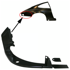 Panel mocowania lampy prawy tył Porsche 911 68-73