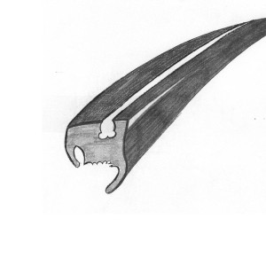 Zestaw uszczelek szyb standard szew 45° T1 -53