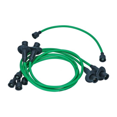 Przewody wysokiego napięcia zielone 7mm T1