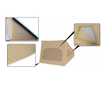 Namiot dachowy Westfalia 3 okna beż canvas T3 -84