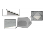 Namiot dachowy Westfalia 3 okna szary canva T3 84-