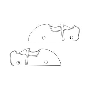 Zakończenie zgarniacza tylnego T1 Cabrio 72-79