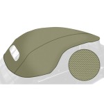 Poszycie dachu cabrio beżowe winyl T1 67-72, 1302