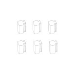 Zawias szyby pop-out plastikowy 6szt T14 59-71