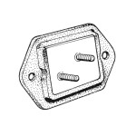 Poduszka skrzyni biegów przednia Rhino T1 52-72