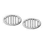 Grille / osłony klaksonu owalne aluminium T1 52-67
