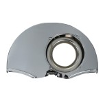 Blacha osłona wentylatora bez otworów chrom T1