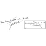 Emblemat klapy tylnej 'Karmann Ghia' chrom T14 62-