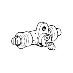 Cylinderek hamul. przedni 22.2 mm TRW T1 T14 57-