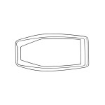 Uszczelka klamki drzwi duża T1 67-, T14 67-, Typ3