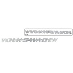 Emblemat klapy tylnej 'Volkswagen' chrom T1 67-